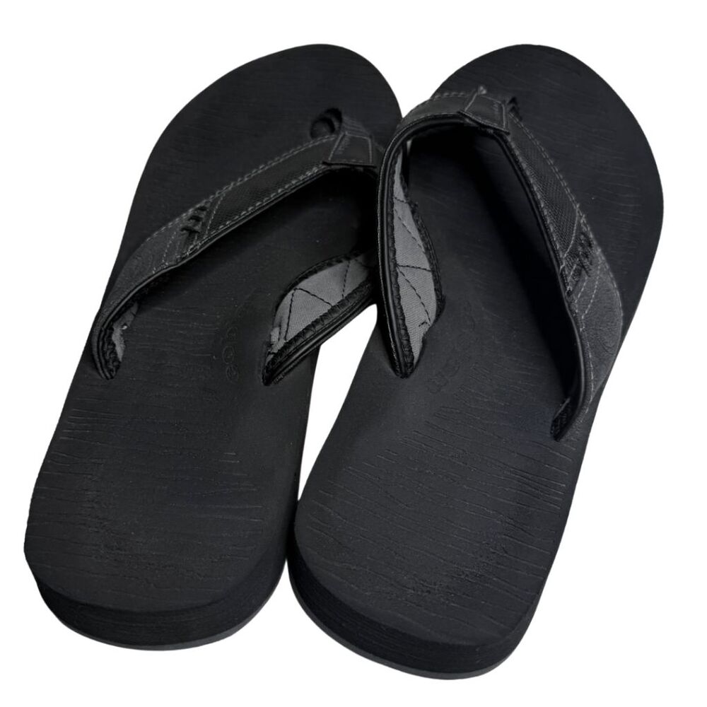 Cobian Men's Floater Comfort Thong Flip Flop Beach Sandals Black‎ Size 10